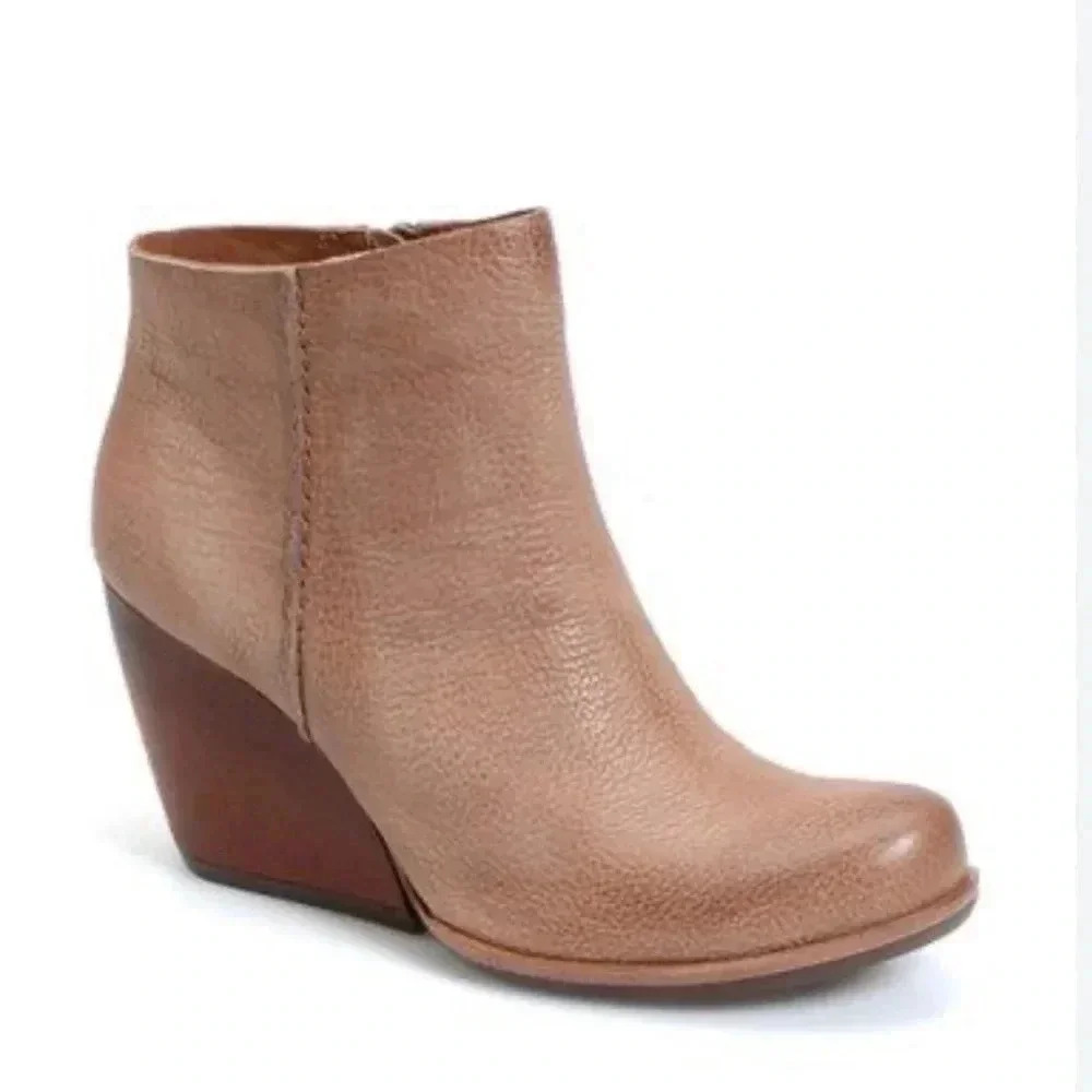 Kork Ease Women's Natalya Wedge Bootie Natural Women's Size 9.5 - Picture 1 of 1